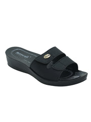 Aerowalk Women's Slip-On Slipper For Casual use 0402_BLACK