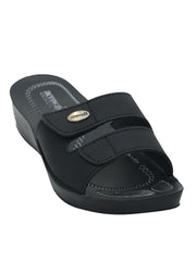 Aerowalk Women's Slip-On Slipper For Casual use 0402_BLACK