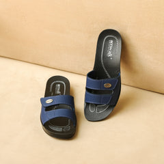 Aerowalk Women's Slip-On Slipper For Casual use 0402_BLUE