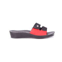 Aerowalk Women's Slip-On Slipper For Casual use 0423_RED+BLK
