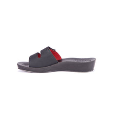 Aerowalk Women's Slip-On Slipper For Casual use 0423_RED+BLK
