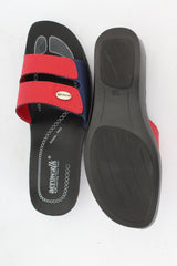 Aerowalk Women's Slip-On Slipper For Casual use 0423_RED+BLUE