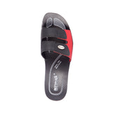 Aerowalk Women's Slip-On Slipper For Casual use 0423_BLK+RED
