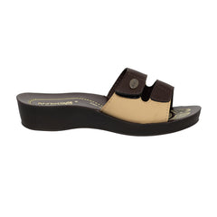 Aerowalk Women's Slip-On Slipper For Casual use 0423_BRN+BG.