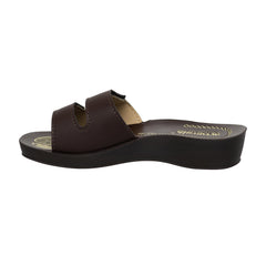 Aerowalk Women's Slip-On Slipper For Casual use 0423_BRN+BG.