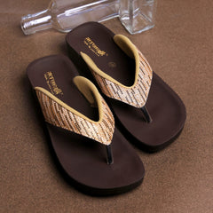 Aerowalk Women's Slip-On Slipper For Casual use 0823_ROSE GOLD