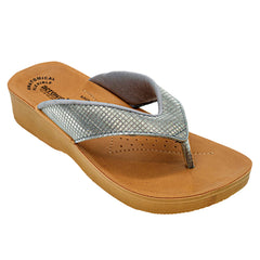 Aerowalk Women's Slip-On Mid Heel GREY Slipper 08FK
