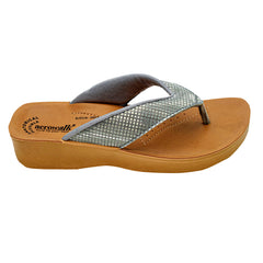 Aerowalk Women's Slip-On Mid Heel GREY Slipper 08FK