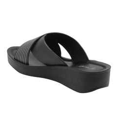 Aerowalk Women's PU Slipper AT28_BLACK