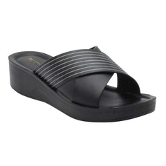 Aerowalk Women's PU Slipper AT28_BLACK