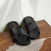 Aerowalk Women's PU Slipper AT28_BLACK