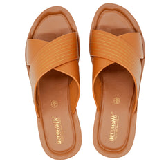 Aerowalk Women's PU Slipper AT28_TAN