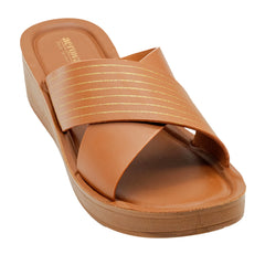 Aerowalk Women's PU Slipper AT28_TAN