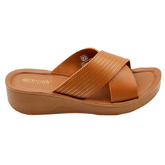 Aerowalk Women's PU Slipper AT28_TAN