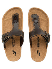 Aerowalk Men's Slip-On Slipper For Casual use KC12_DK. BROWN