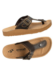 Aerowalk Men's Slip-On Slipper For Casual use KC12_DK. BROWN
