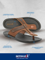 Aerowalk Men's Slip-On Slipper For Casual use NV38_TAN