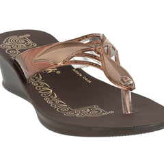 Aerowalk Women's Slip-On Slipper For Casual use OAJ4_GUNMETAL