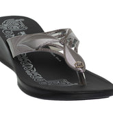 Aerowalk Women's Slip-On Slipper For Casual use OAJ4_GUNMETAL