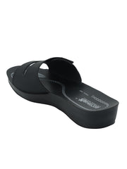 Aerowalk Women's Slip-On Slipper For Casual use  0402_BLACK