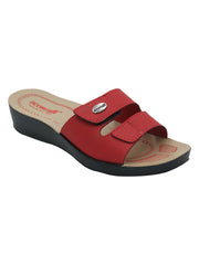 Aerowalk Women's Slip-On Slipper For Casual use  0402_RED