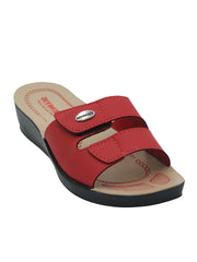 Aerowalk Women's Slip-On Slipper For Casual use  0402_RED