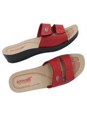 Aerowalk Women's Slip-On Slipper For Casual use  0402_RED