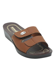 Aerowalk Women's Slip-On Slipper For Casual use  0402_TAN