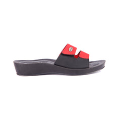 Aerowalk Women's Slip-On Slipper For Casual use  0423_RED+BLK