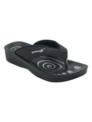 Aerowalk Women's Slip-On Slipper For Casual use  0807_BLACK