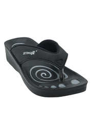 Aerowalk Women's Slip-On Slipper For Casual use  0807_BLACK