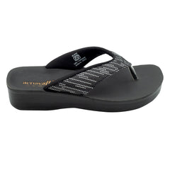 Aerowalk Women's Slip-On Slipper For Casual use  0823_BLACK