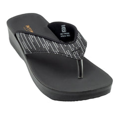 Aerowalk Women's Slip-On Slipper For Casual use  0823_BLACK