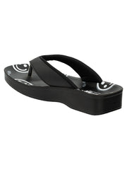 Aerowalk Women's Slip-On Slipper For Casual use  0895_BLACK