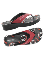 Aerowalk Women's Slip-On Slipper For Casual use  0895_RED
