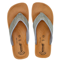 Aerowalk Women's Slip-On Mid Heel GREY Slipper 08FK
