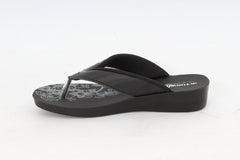 Aerowalk Women's Slip-On Slipper For Casual use  91N1_BLACK