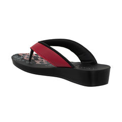 Aerowalk Women's Slip-On Slipper For Casual use  91N1_RED