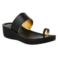 Aerowalk Women's Slip-On Slipper For Casual use  ATB1_BLACK
