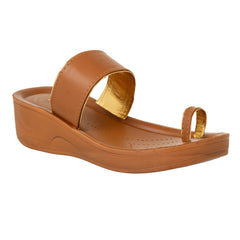 Aerowalk Women's Slip-On Slipper For Casual use  ATB1_TAN
