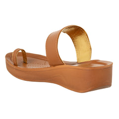 Aerowalk Women's Slip-On Slipper For Casual use  ATB1_TAN