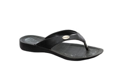 Aerowalk Women's Slip-On Slipper For Casual use  GE15_BLACK