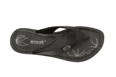 Aerowalk Women's Slip-On Slipper For Casual use  GE15_BLACK