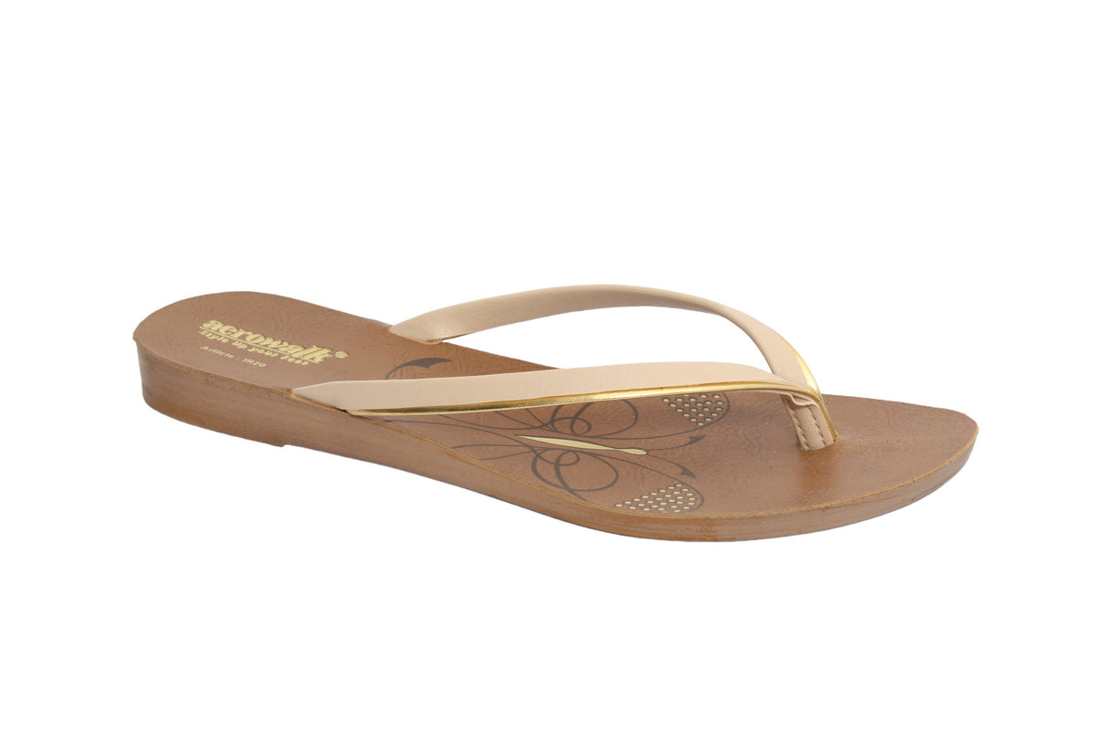 Aerowalk Women's Slip-On Slipper For Casual use  IR20_BEIGE
