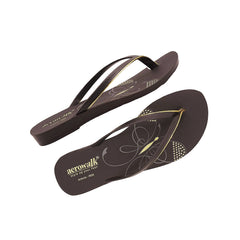 Aerowalk Women's Slip-On Slipper For Casual use  IR20_BROWN