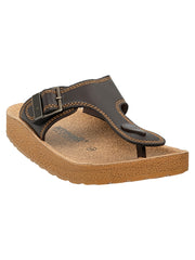 Aerowalk Men's Slip-On Slipper For Casual use  KC12_DK. BROWN