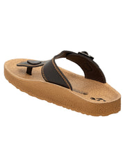 Aerowalk Men's Slip-On Slipper For Casual use  KC12_DK. BROWN
