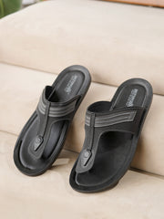 Aerowalk Men's Slip-On Slipper For Casual use  NV38_BLACK