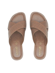 Aerowalk Women's Slip-On Slipper For Casual use  OA06_TAN