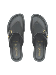 Aerowalk Women's Slip-On Slipper For Casual use  OA09_BLACK